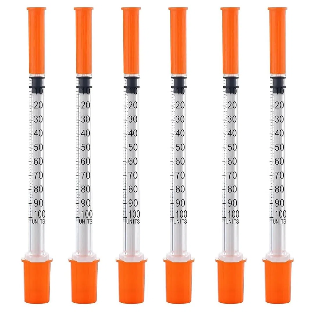 50 unidades de tubos de plástico U100 de 1 ml 31G x 1/4" (0,25 x 6 mm), envasados individualmente, para laboratorio y técnica, herramientas de medición y dosificación multiusos de precisión