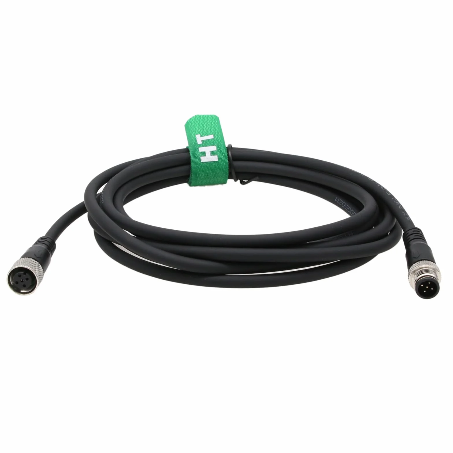 HangTon Cable M12 codificado 5 pinos macho a hembra para automatización de controles industriales, red DeviceNet y CANopen, enlace IO, Profibus 2m