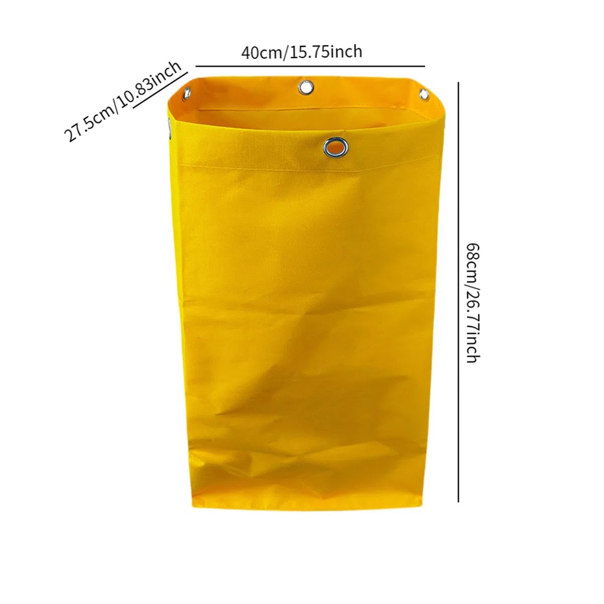 Bolsa para carrito de limpieza Bolsa para carrito de herramientas de limpieza Bolsa para lavandería para herramientas de limpieza, 68 X 27.5 X 40 Cm