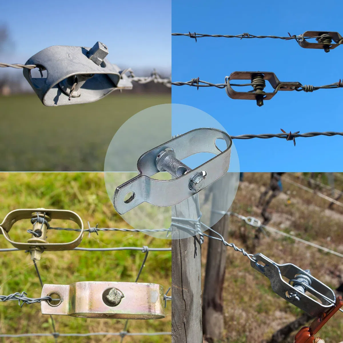 DOJA Industrial | Tensor de Alambre de Acero Galvanizado | PACK 25 | Tensores para malla de alambre, tela metalica, vallas, cable tensor, alambre galvanizado, emparrados, jardin entre otros usos.