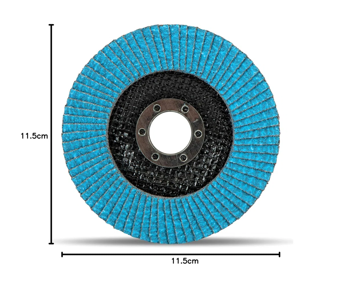 Discos abrasivos de abanico prémium con revestimiento de cinc, 10 unidades, diámetro de 115 mm, grano 40, para metal, acero y madera, recubiertos de corindón de circonio