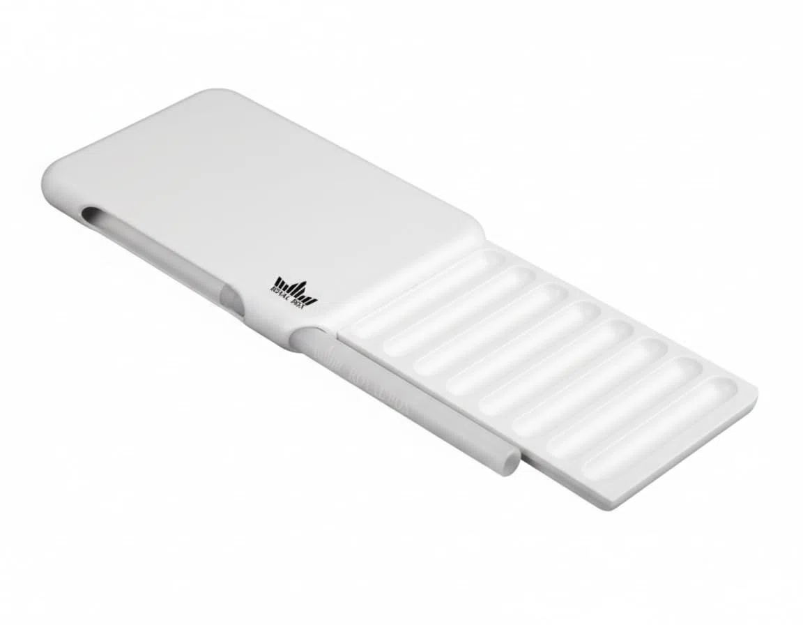 Torpedo White Edition – Exclusivo plástico de alta calidad con tubo de aluminio – Discreto, compacto y elegante – Blanco