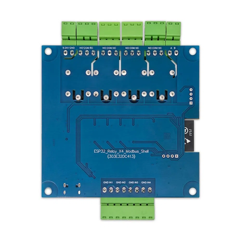 Módulo de Relé ESP32 Modbus de 4 Canales, 9-24 V, Tipo C, con RS485, Wifi, Bluetooth y Compatible con Modbus.