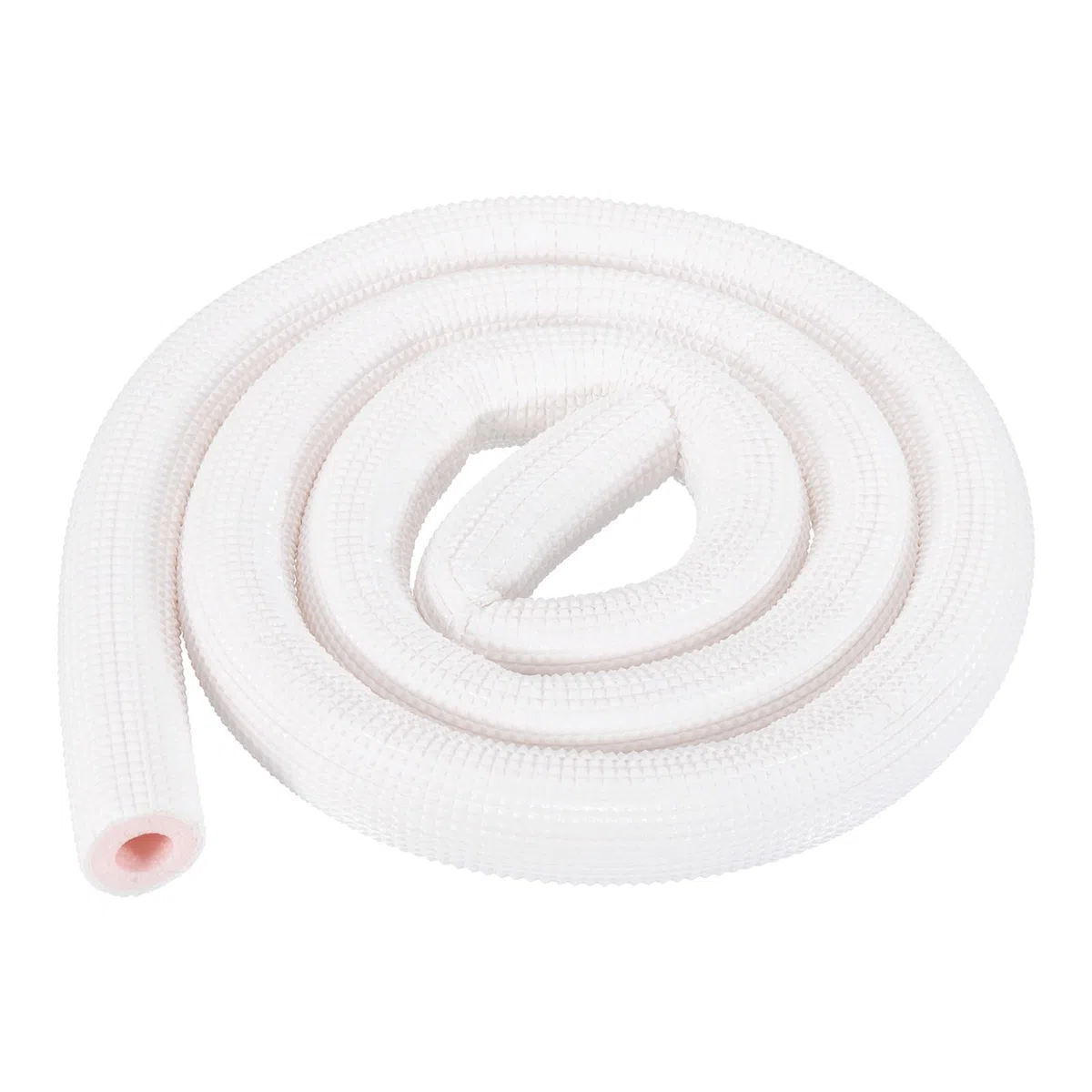 sourcing map Tubo de espuma aislante de tubería de cobre HVAC, diámetro interior de 1,5 m, tubo aislado de preservación del calor para aire acondicionado, mini juego de líneas de cobre divididas