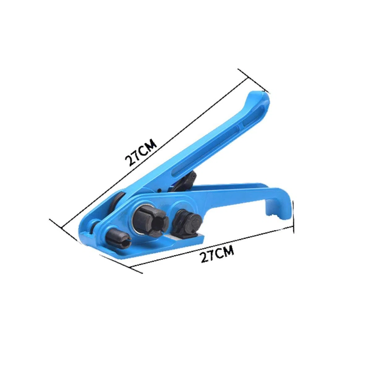 KATSU Tensor de Flejado Manual Heavy Duty para Flejes de Plástico PET/PP de 11-19mm Ancho Herramienta Tensora de Embalaje de Sellado de Bandas de Paletas de Cajas de Cartón 832301