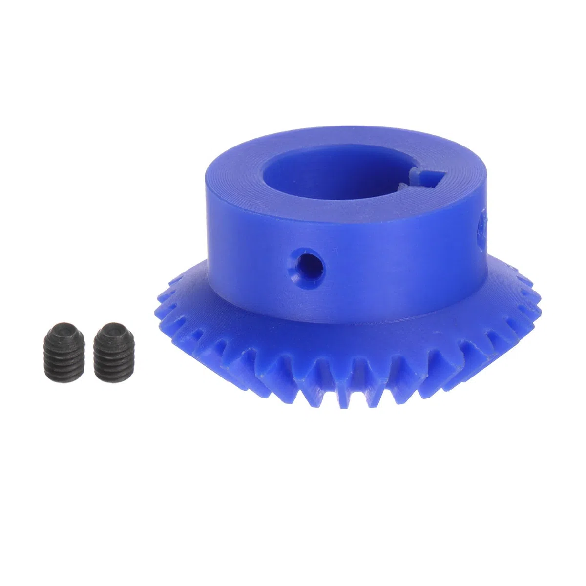 sourcing map 2.0 Módulo 30 Dientes 25mm Interior Agujero Plástico Cónico Cónico Engranaje con Chavetero