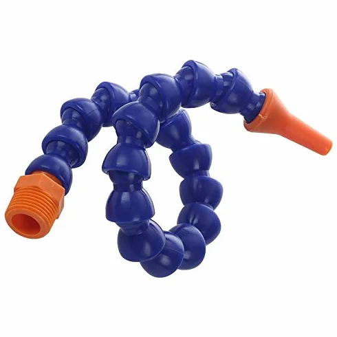 Tubo flexible de refrigerante 1/4" PT Universal Spray Plástico Agua Aceite Refrigerante Tubo Boquilla redonda para torno, fresado, máquina CNC, maquinaria hidráulica (40 cm)