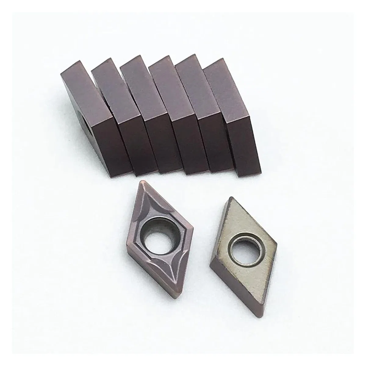 Herramienta de torneado externo DCMT070204 VP15TF Inserción de carburo de inserción de inserción de inserción Cnc Herramienta DCMT 070204 Herramienta aburrida