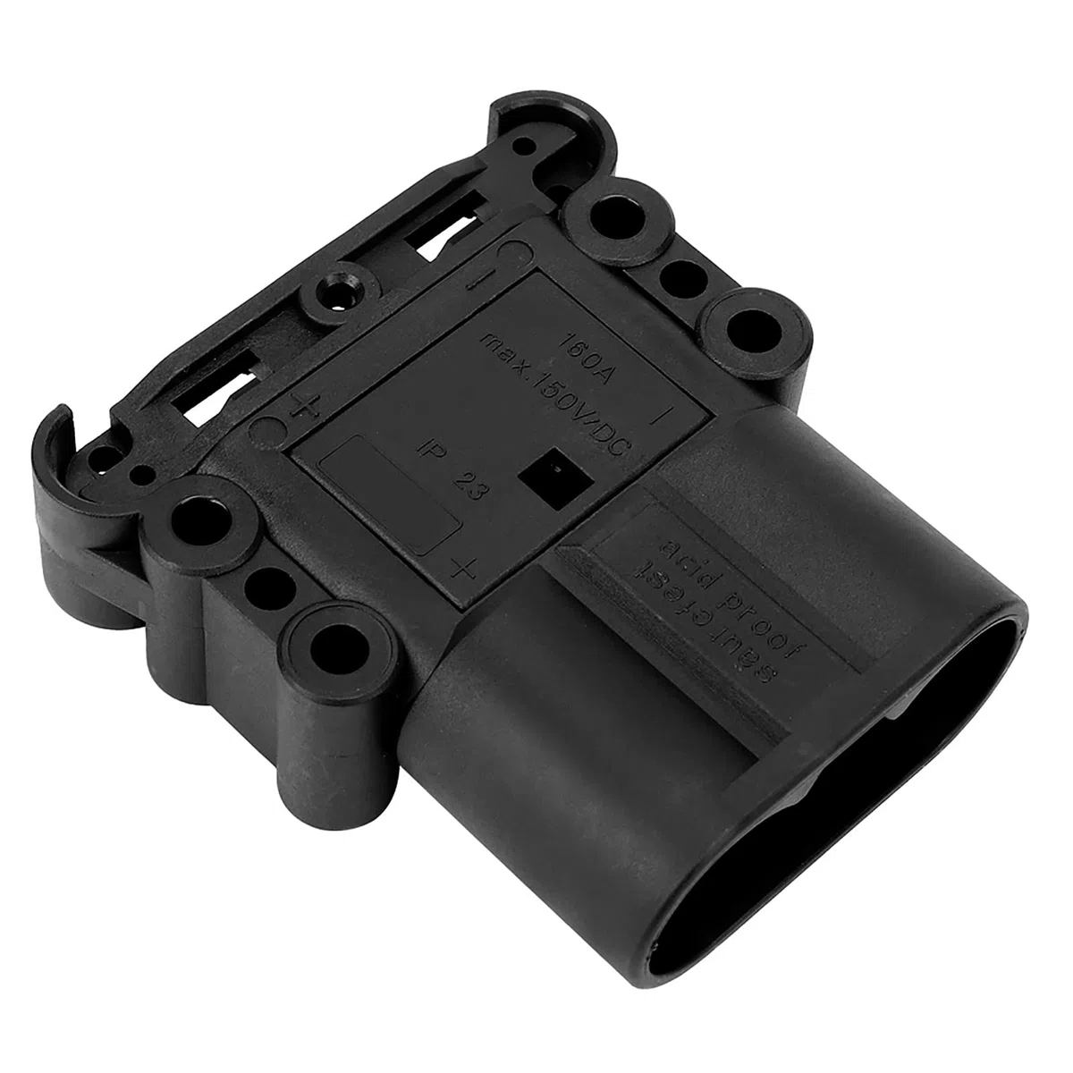 Carretilla Elevadora, Conector de Cable de Carretilla Elevadora Eléctrica Terminales de Enchufe de Cable de Carga de Vehículos Eléctricos Macho 160A DC150V, Conector Macho con