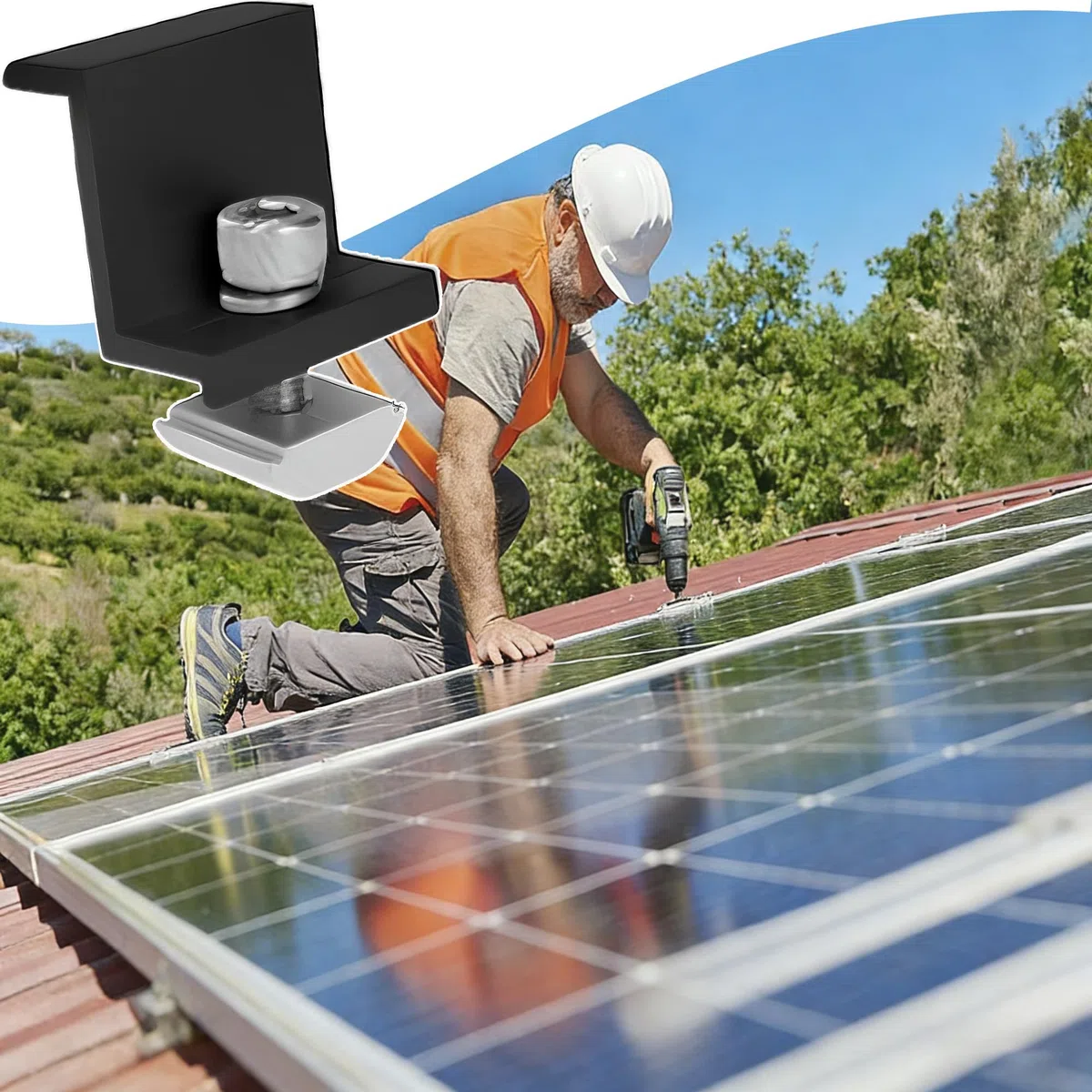 16 Piezas Soporte Z De Montaje De Panel Solar 30mm, Soporte Placas Solares, Abrazaderas Finales Para Placas Solares, Abrazaderas Para Módulos Solare, Para Techos, Paredes, Barcos, Autocaravanas