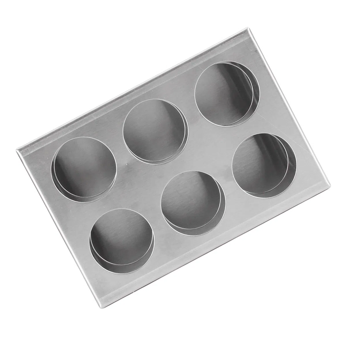 Naroote Soporte para Tubos de Ensayo de Acero Inoxidable, Estante Duradero de 6 Orificios para Tubos de 32 Mm para Uso en Laboratorio y Cocina, Acero Inoxidable 304