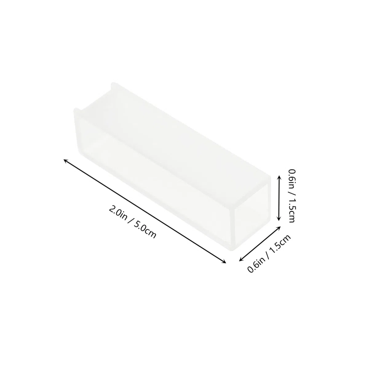 Cubeta Óptica De Vidrio para Laboratorio Set De 4 Piezas 1.77X0.47X0.47In Cubetas Espectrofotómetro para Análisis Espectral Uso Científico