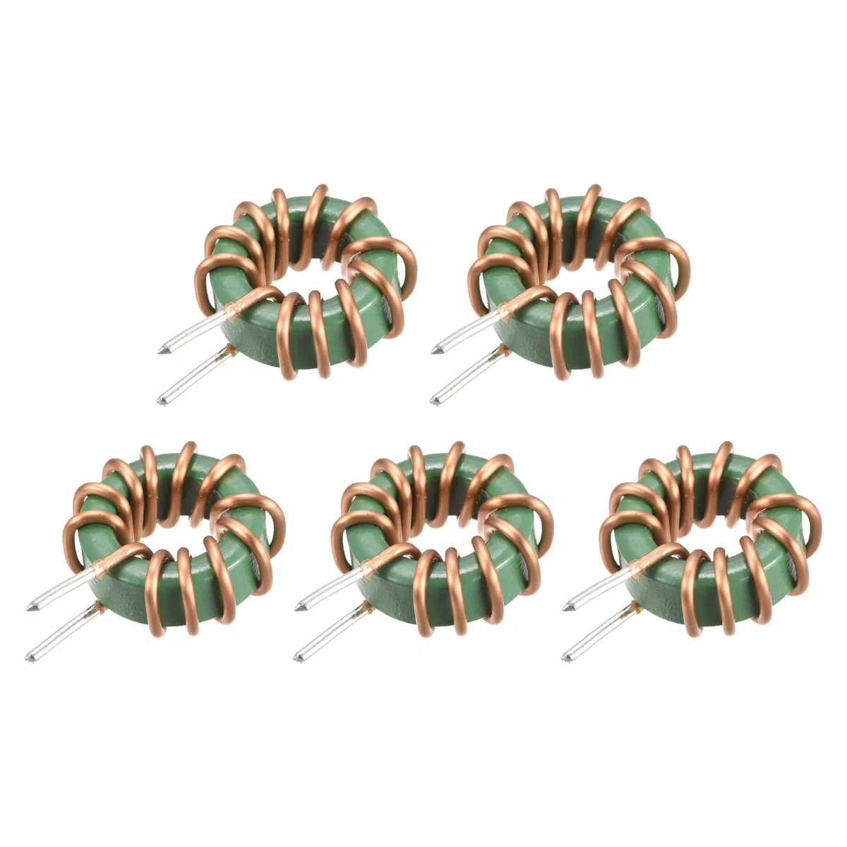 sourcing map Toroidal Inductancia Cobre Bobina Vertical Inductor 1mH 10A para DIY Circuito Placa Paquetes 5