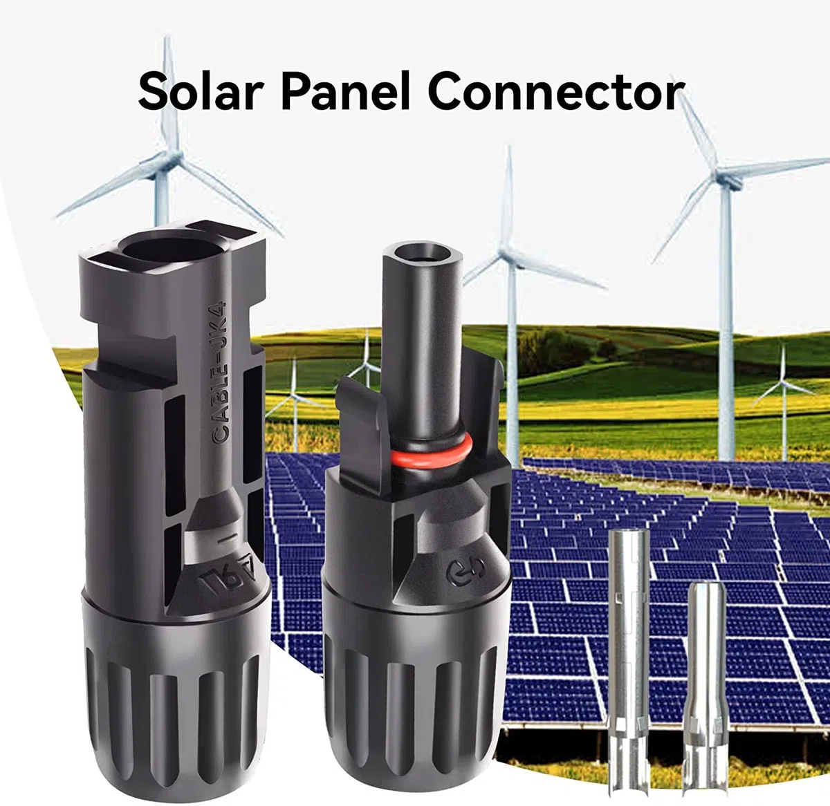 GTIWUNG 20 Pares Solar Panel Cable Conector, Macho/Hembra Conector Impermeable Anillo de Sello Impermeable, Conectores de Cable Panel Solar