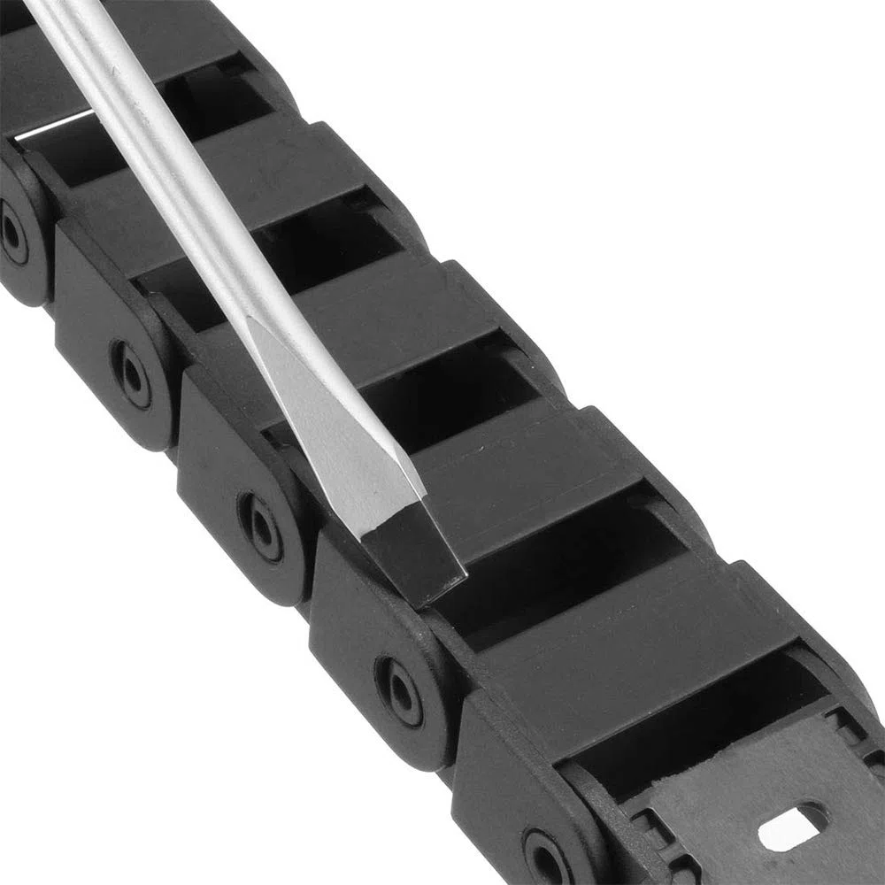 10 mm x 20 mm cable plástico negro cable cable arrastre cadena 1 m longitud para CNC (2 piezas)