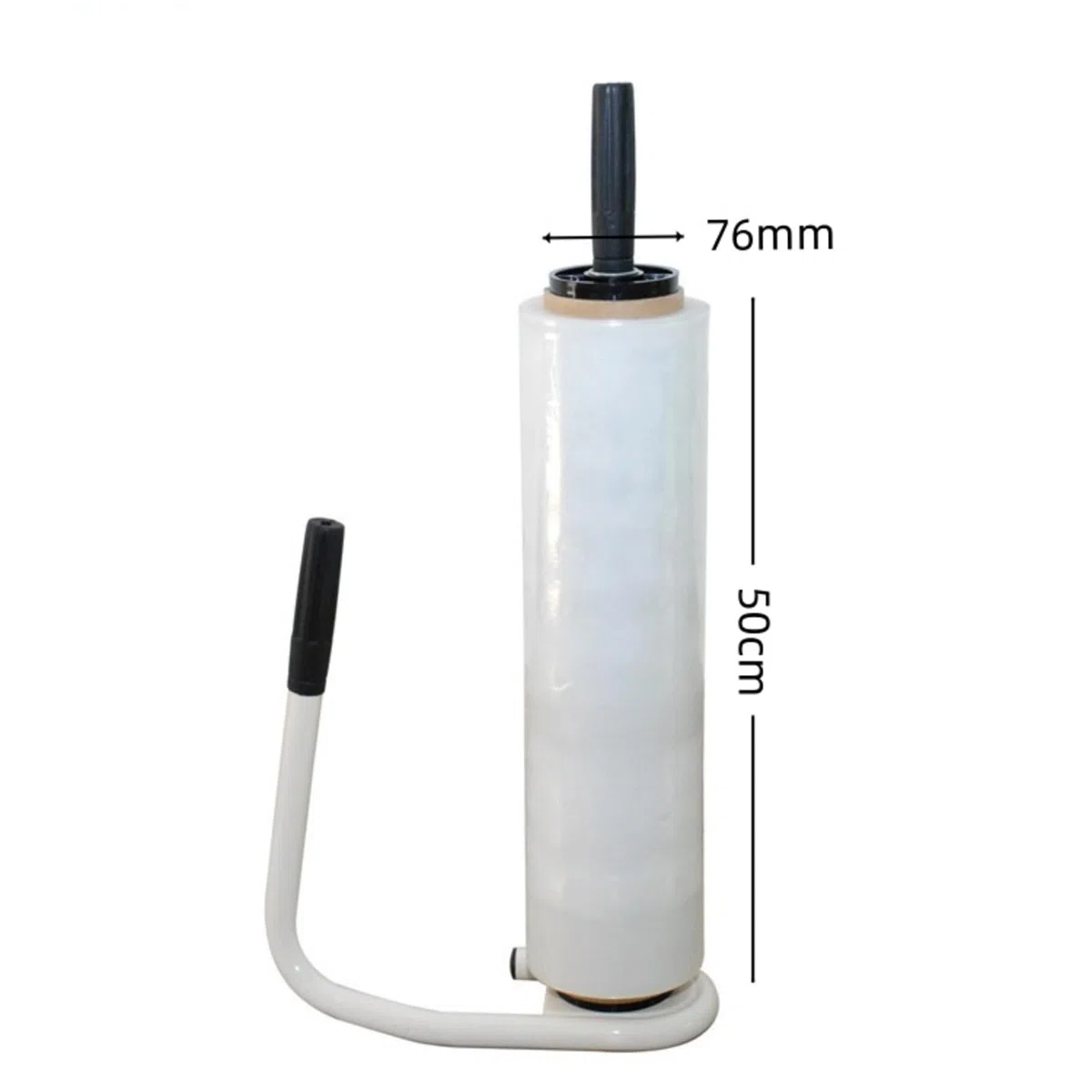 Distribuidor de film extensible para palets: dispensador de film retráctil y de calidad industrial | Distribuidor de soporte de envoltura retráctil de tensión ajustable