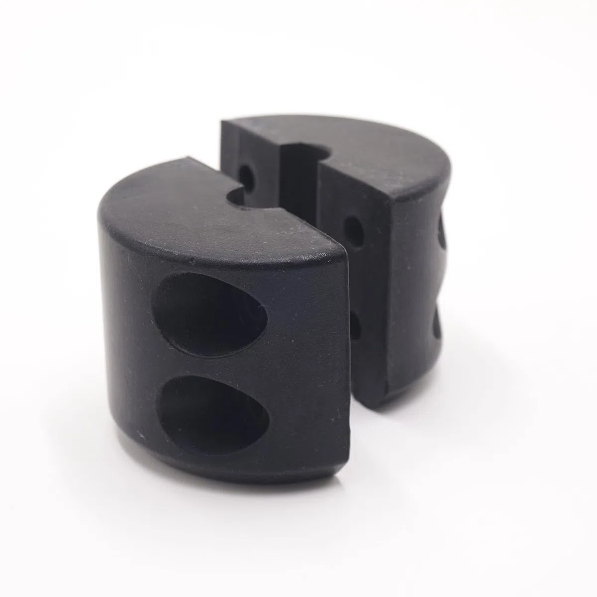 Cabrestante cable gancho tapón de goma de silicona para cuerda sintética de alambre con llave Allen, línea de cabrestante ATV UTV, amortiguador, evitar el rebote y la abrasión (negro)