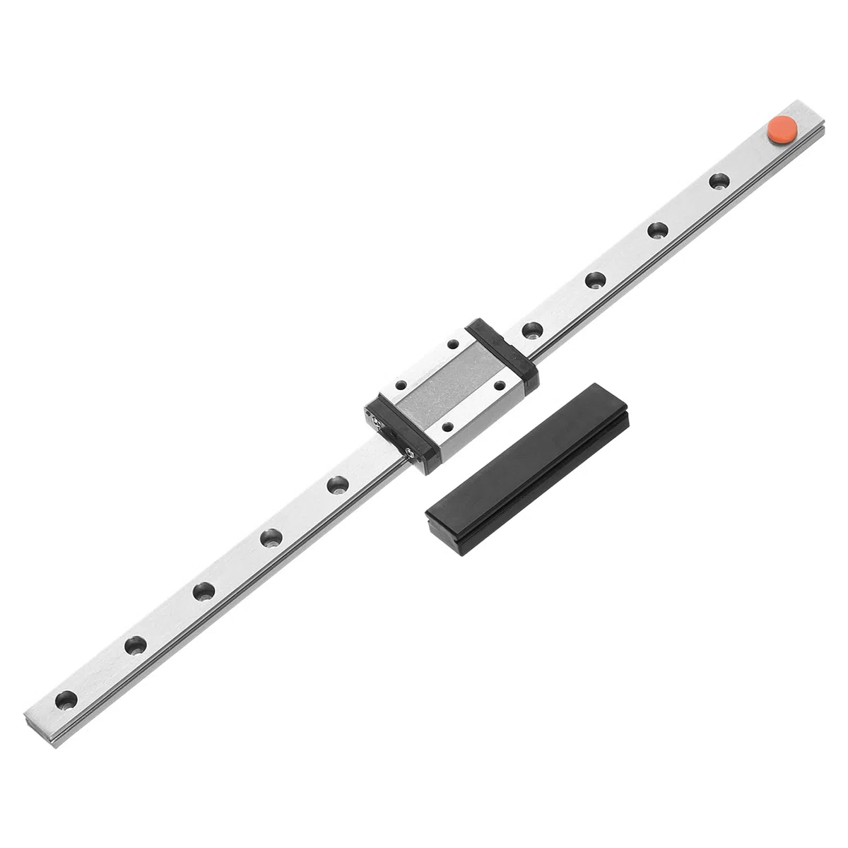 QUARKZMAN MGN12 Guía Lineal De 300 Mm Con Bloque Deslizante MGN12H Y Guía Lineal Mini MGN12 De Plástico Para Impresoras 3D DIY Y Máquinas CNC, Negro