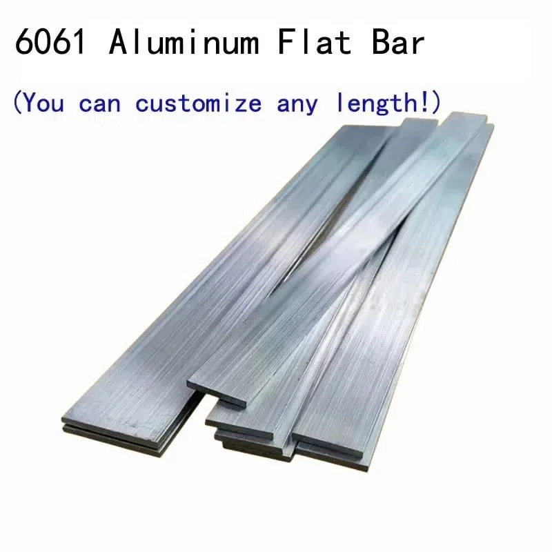 Placa de Barra Plana de Aluminio 6061, Espesor de 3mm, 4mm, 5mm, 6mm, Bloques de Hojas CNC, Longitud de Metal de 495mm, Piezas de Herramientas eléctricas, 1 ud.(5x60x495mm)