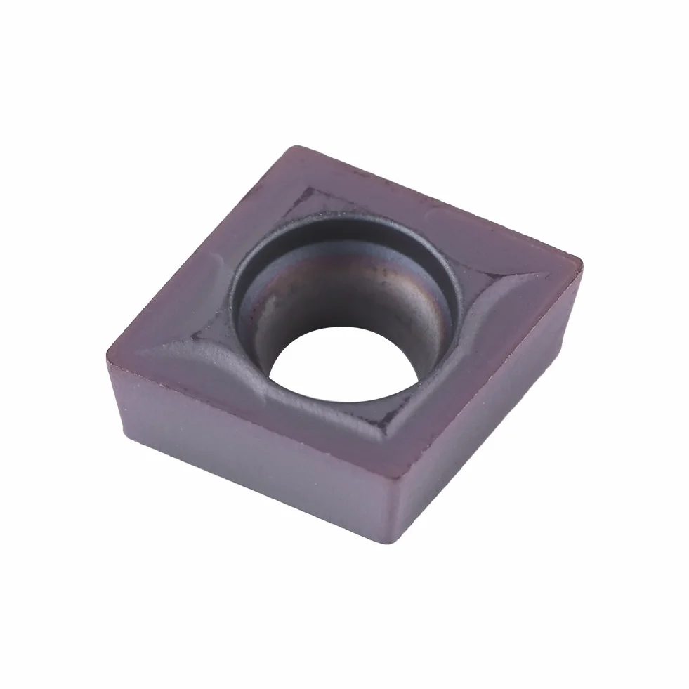 10pcs Cortador de inserto de carburo CNC, CCMT09T304 VP15TF Insertos de fresado de torno indexable Herramientas de torneado para Acero regular