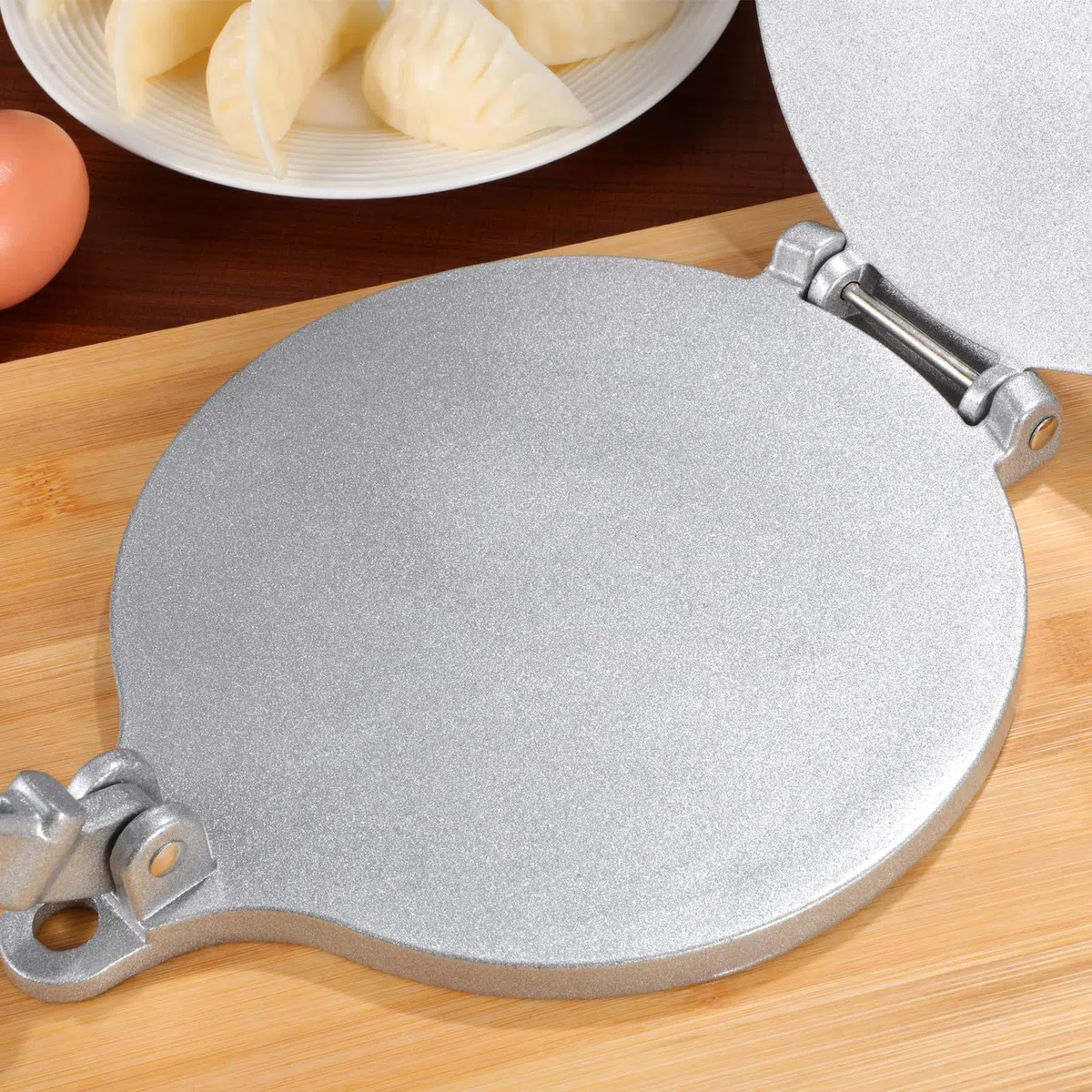 Prensa de tortillas de 30 cm, de metal, para tortillas y empanadas, incluye función ajustable para prensar uniformemente, adecuado para principiantes y