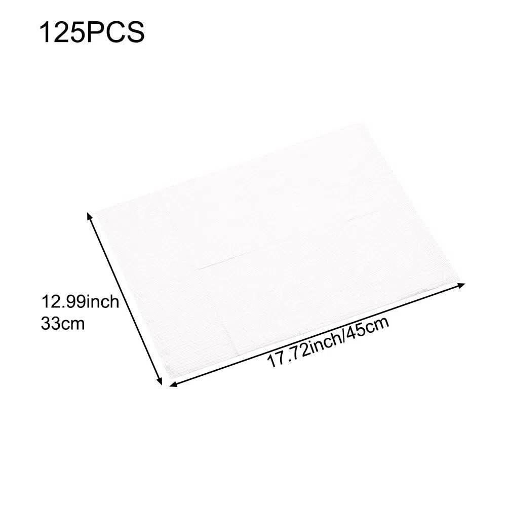 Baberos Dentales Desechables, 125 Piezas De Baberos De Tatuaje para Salón De Uñas, Cubiertas De Mesa De Tatuaje, Almohadilla Limpia Impermeable, Higiene para Clínica Dental