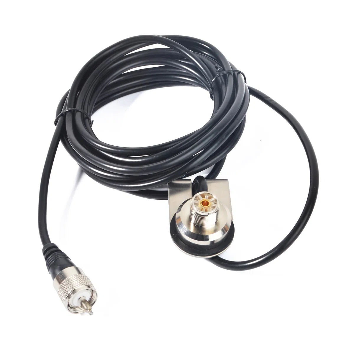 Soporte de radio universal SO239 (UHF hembra) a PL259 (UHF-macho) con cable coaxial RG58 de 4 m para radio Cb de mano/vehículo/radio móvil de coche
