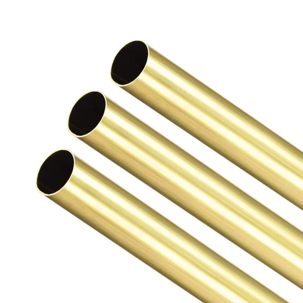 3 tubos redondos de latón de 11 mm OD 0,5 mm de grosor de pared de 300 mm de longitud, tubo recto sin costuras de metal H65 tubos de cobre para manualidades