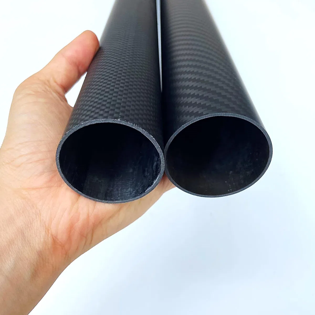 Varilla de Fibra de Carbono Tubo de fibra carbono 600 mm, compuesto dureza, tejido sarga mate Para uso industrial(8x6x600mm 1pcs)