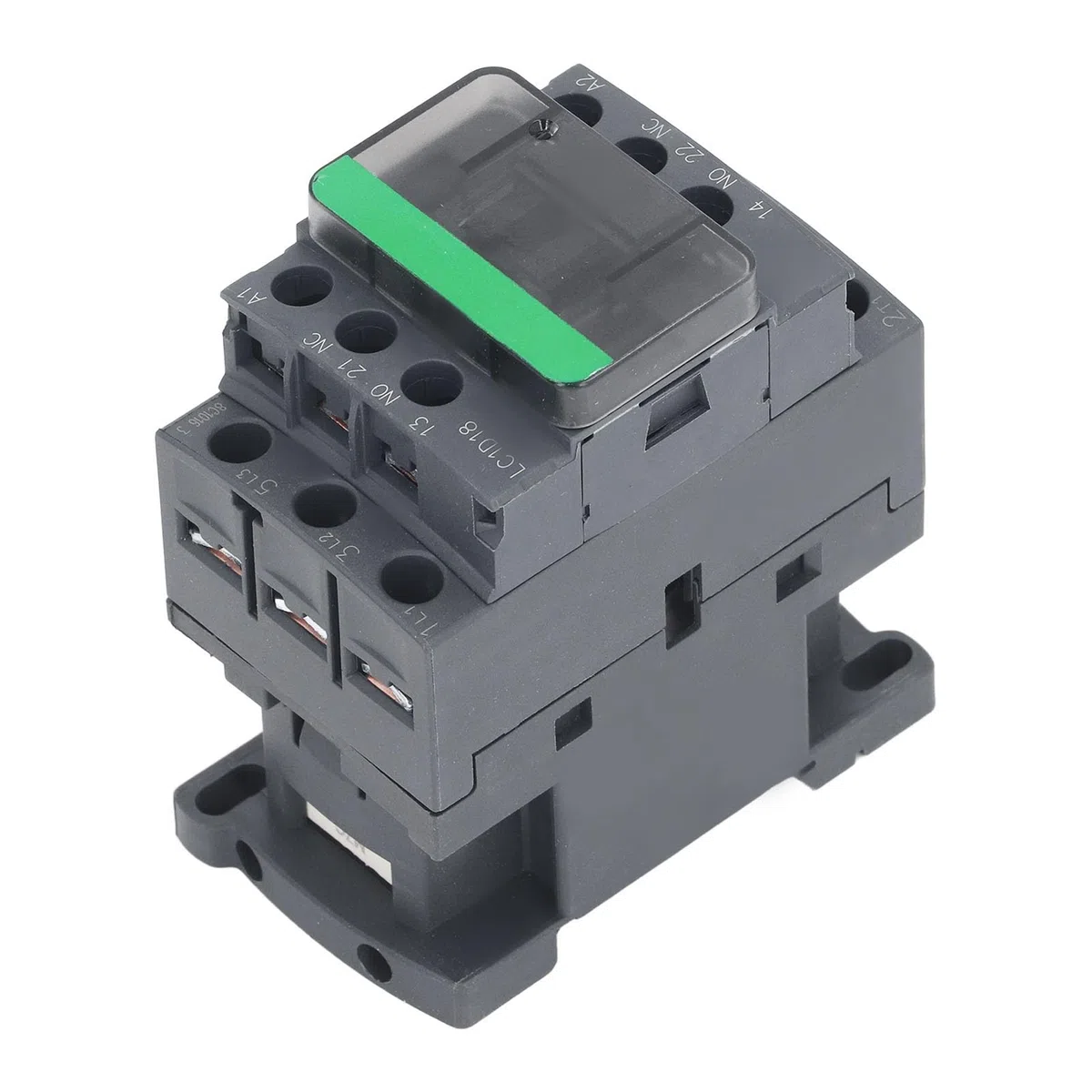 LC1D18 Contactor de CA 380 V Voltaje Nominal Contactor de CA Eléctrico Industrial Contactos de Aleación de Plata Reemplazo de Alta Sensibilidad Control de Circuito (Voltaje de la