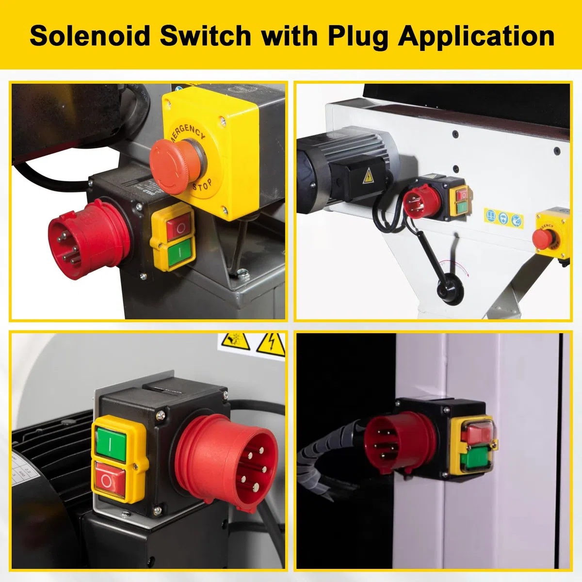 Interruptor de Máquina 400V Binghe 3 fases 400V Interruptor de Emergencia interruptor de seguridad con enchufe CEE/convertidor de fase/Cable, interrupto de voltaje cero, idéntico a KOA7