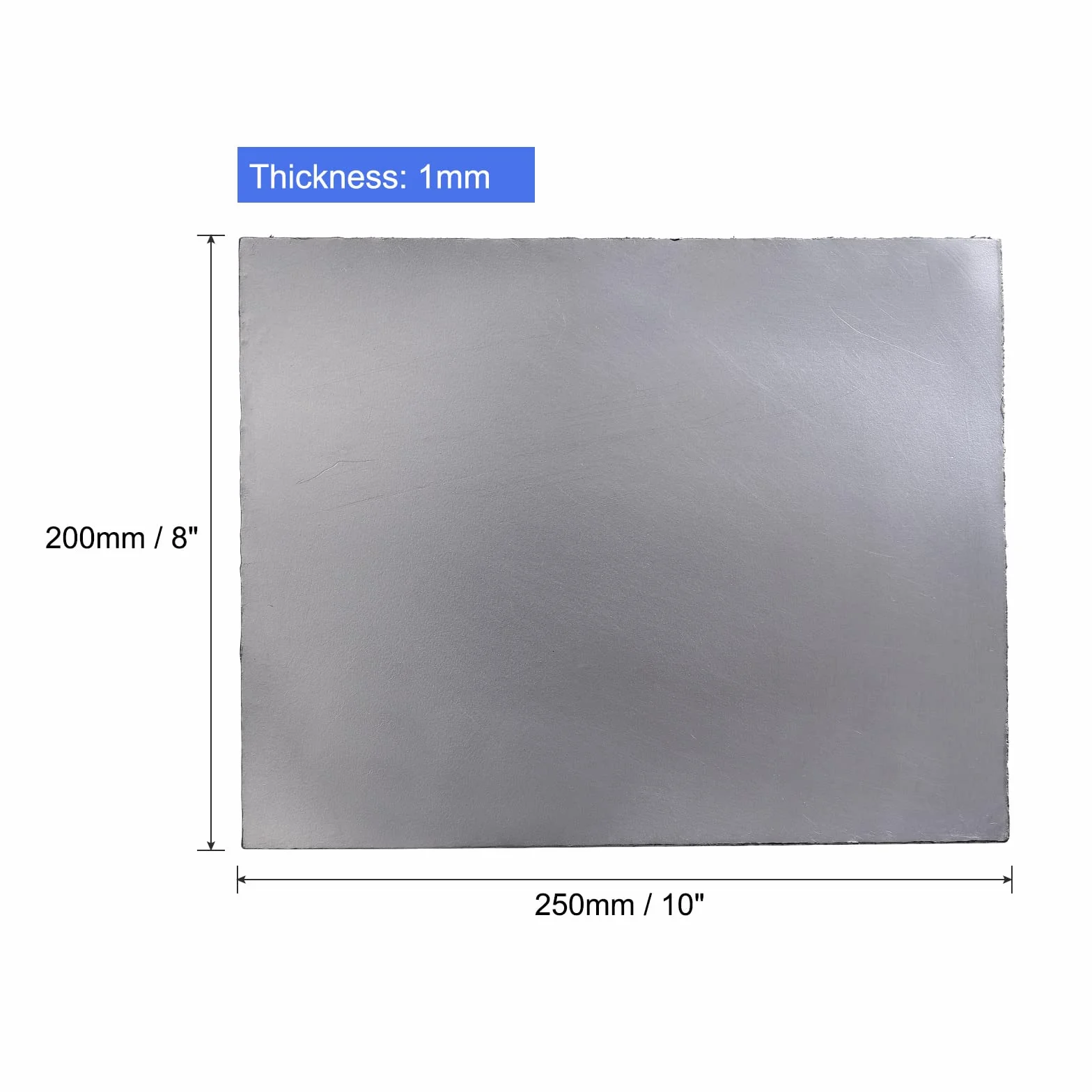 PATIKIL Lámina Flexible de Grafito, Junta Hoja de Grafito 250x200x1mm, Paquete de 5