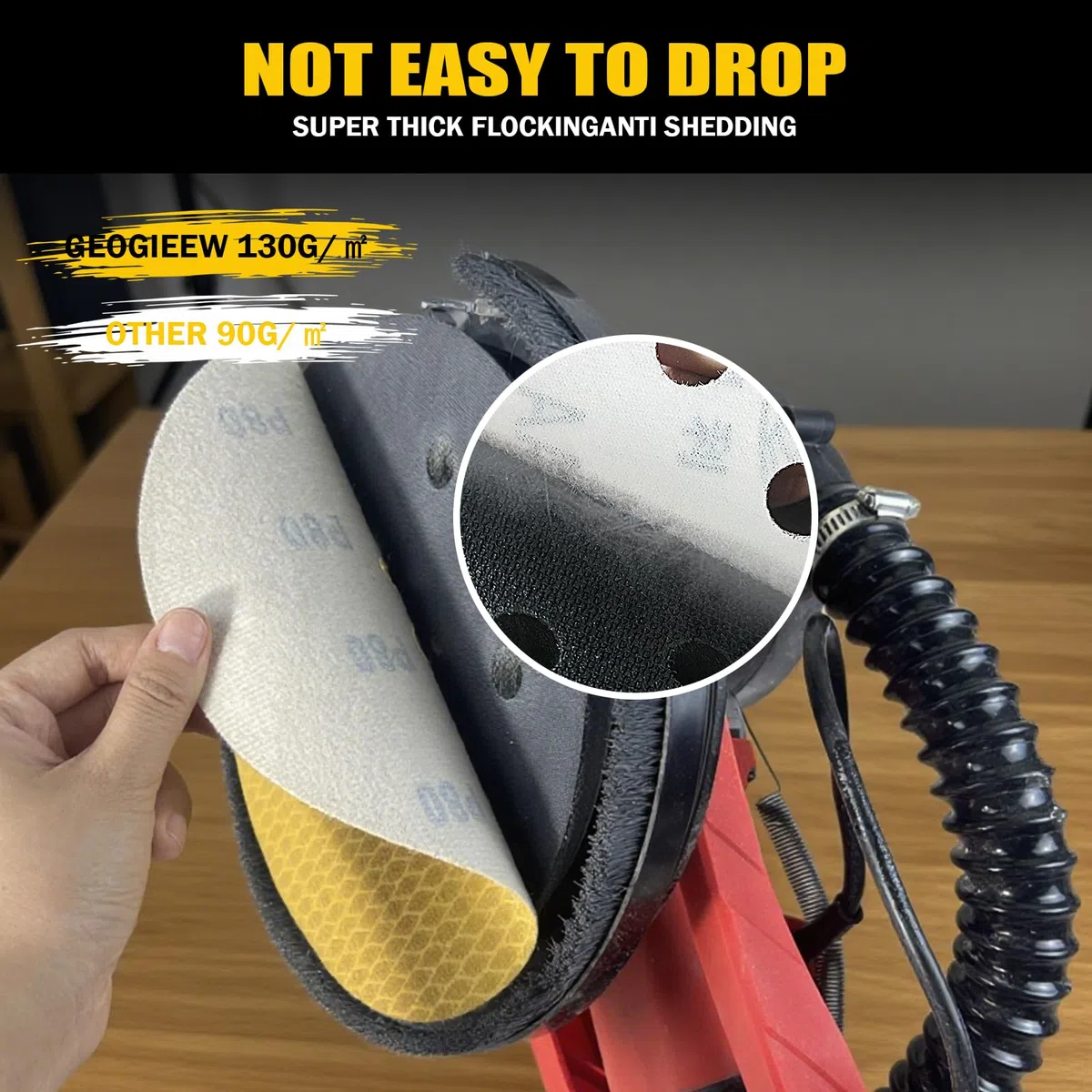 Discos de Lijado - 40 Piezas de 225 mm, Grano 40/60/80/100/120/150/180/240, 10 Agujeros, Lijadora de Gancho y Bucle, Ideal para Paneles de Yeso y Lijadoras de Cuello Largo