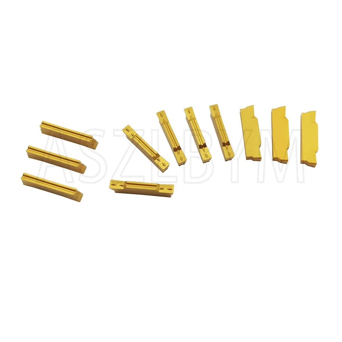 Soporte para herramientas de corte con ranura giratoria MGEHR2020-3 con 11 insertos de metal duro MGMN300-M