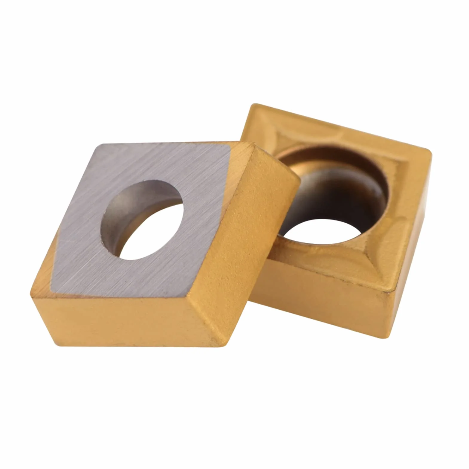 Insertos de Carburo de Torno, 10 Piezas CNC Insertos de Puntas de Carburo Cortador de Cuchillas Insertos de Fresado Herramienta de Torneado de Torno con Caja de Almacenamiento para Procesamiento de Ac