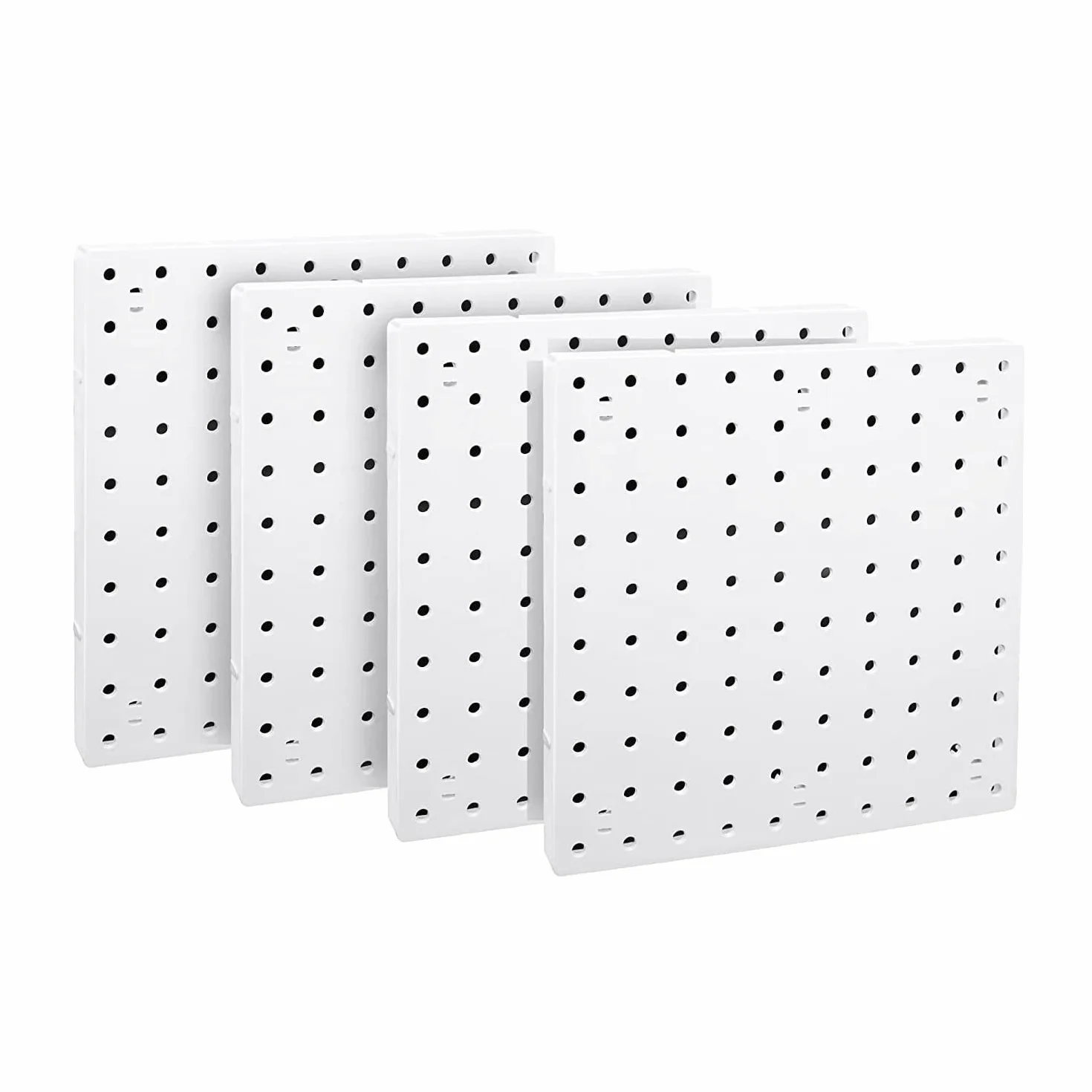 Organizador Panel Perforado de 4 Piezas, Colgante de Pared Para Sala de Artesanías, Garaje, Cocina, Salón