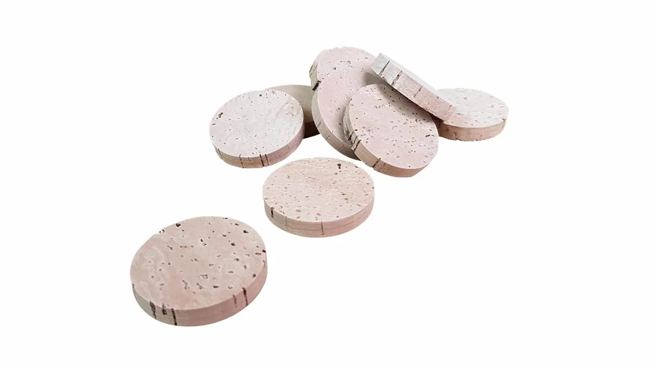 Discos de corcho de 35 mm x 6 mm en paquete de 20 unidades, placas de corcho natural para manualidades, decoración, modelismo y artesanía, material sostenible para manualidades de Portugal