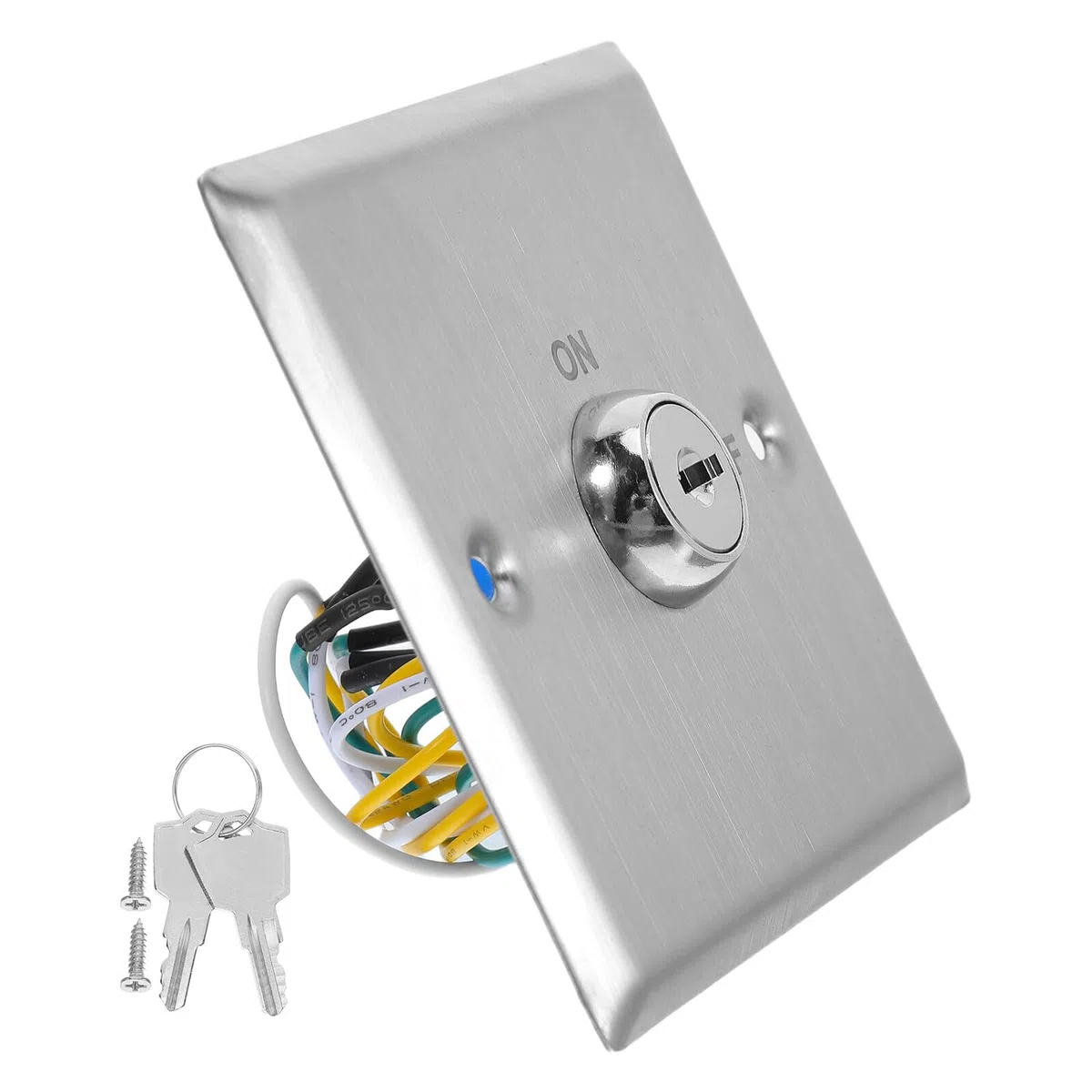 iplusmile Interruptor para Entornos Industriales y Comerciales Función de Liberación de Emergencia de Llave de Seguridad de Acero Inoxidable y Diseño Resistente para Control de Acceso