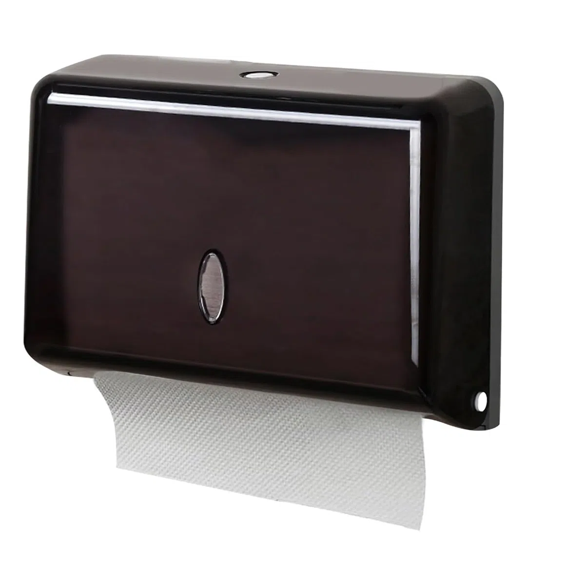 NICEME Dispensador De Papel Toalla，Dispensadores De Papel HigiéNico Montado A Pared Admite 200 Toallas，DoméStico，ABS，Negro