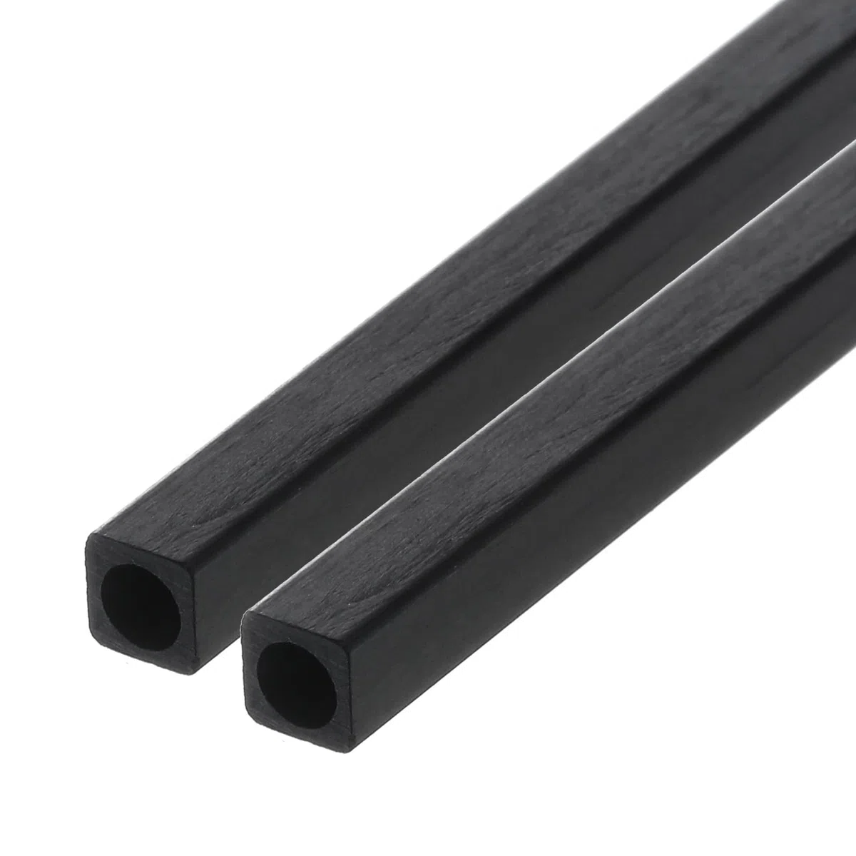 QUARKZMAN Tubo Cuadrado de Fibra de Carbono 4x3x500mm Tubo de Fibra de Carbono Pultrusionado para Aviones RC 2 Unidades