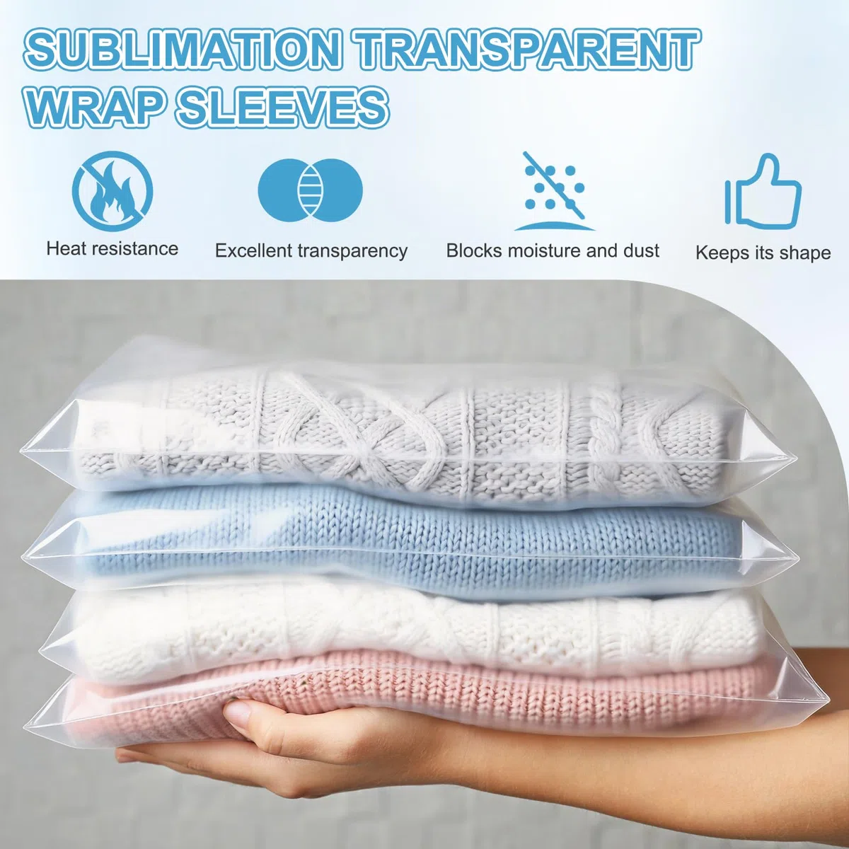 PATIKIL Bolsas retráctiles (60 cm x 70 cm) (25 unidades) bolsas transparentes POF de sellado térmico para jabón, bomba de baño, zapatos, tarros, cesta de regalo, vasos, proyectos de bricolaje
