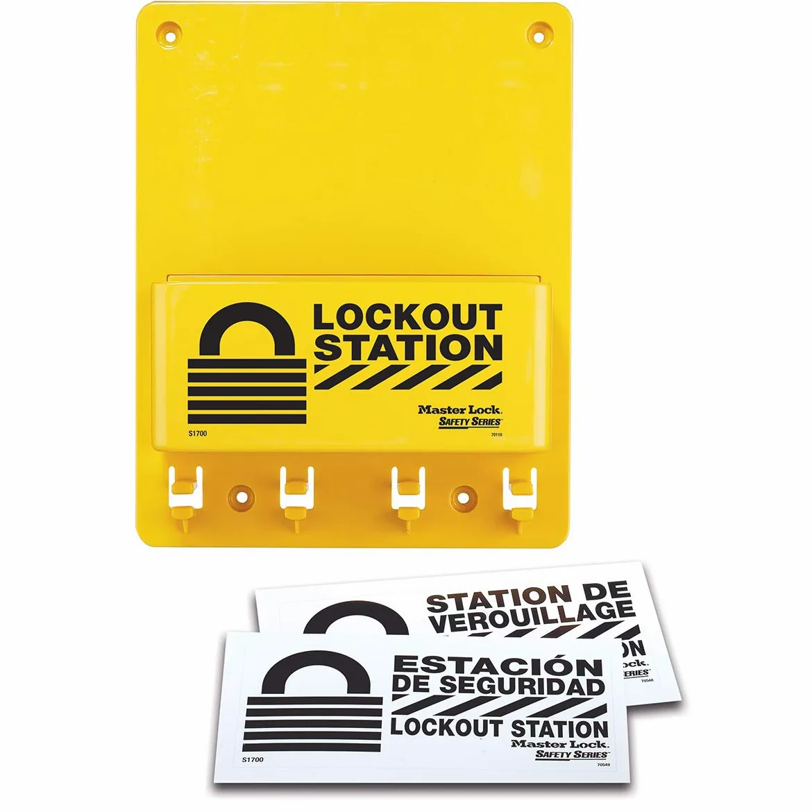Master Lock S1700 Centro de Bloqueo Compacto con 4 Ganchos