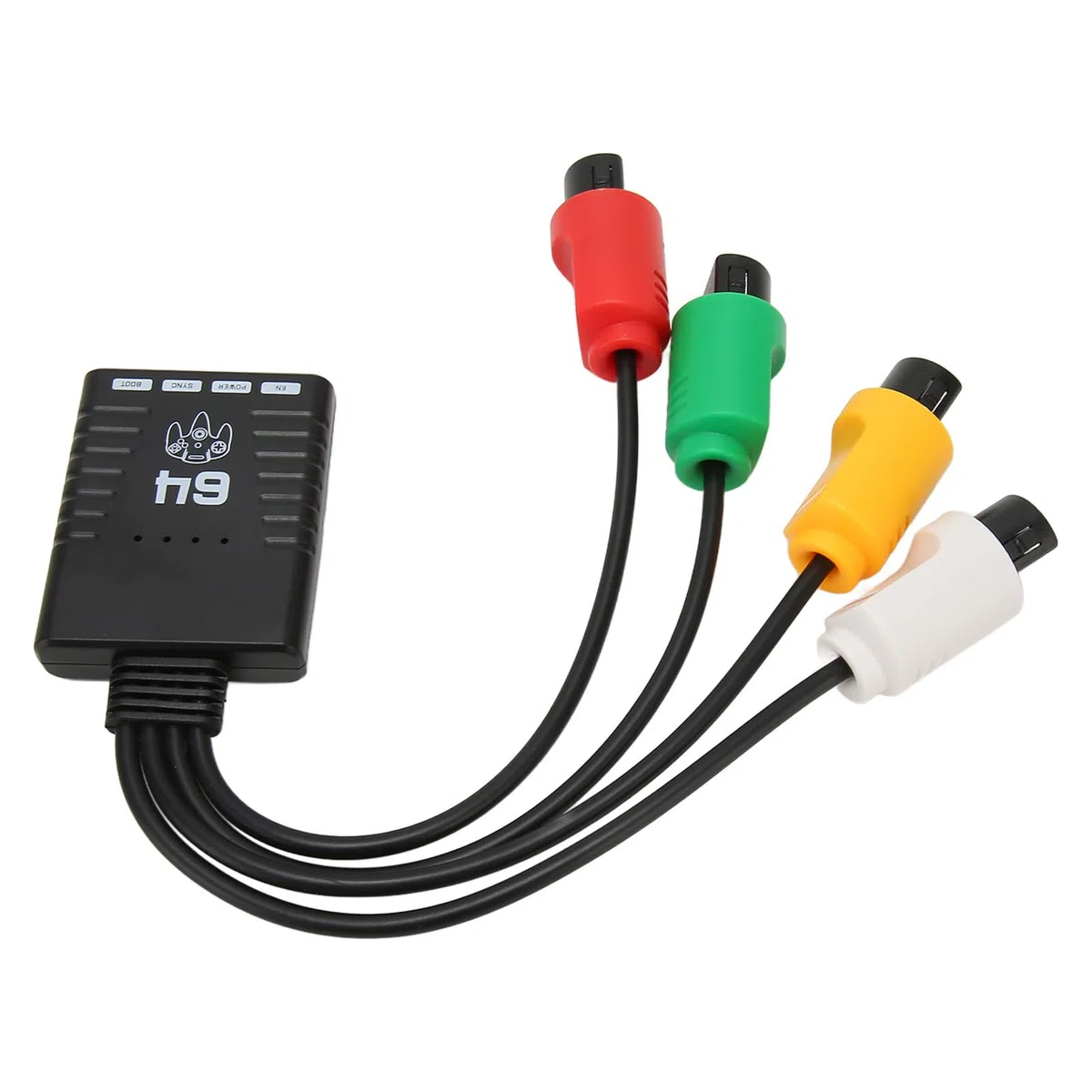 Ouitble Adaptador convertidor de consola de juegos Convertidor de inalámbrico Bluetooth Plug and Play profesional para consola N64 con conexión de múltiples dispositivos Conf