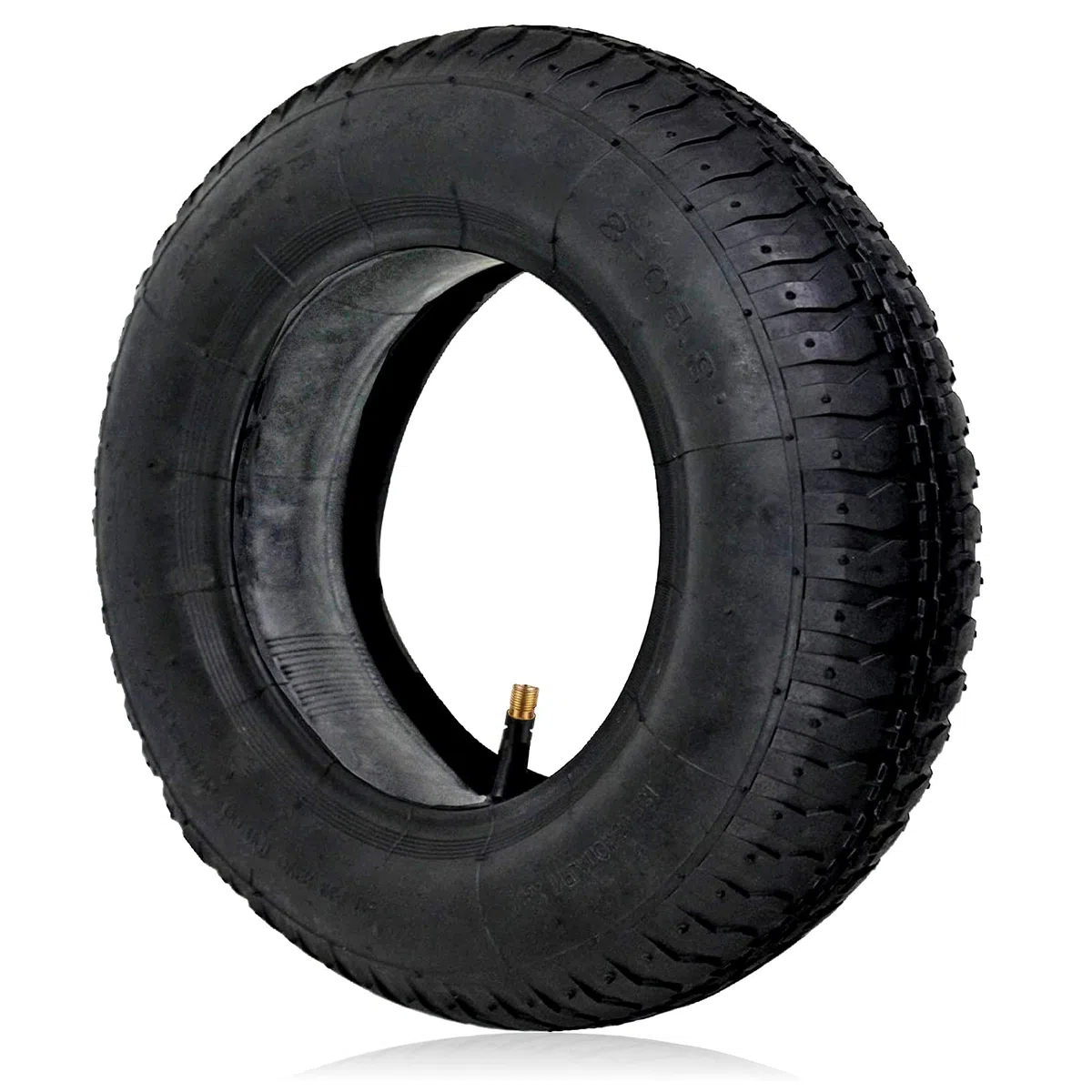 SPARES2GO 3.50 x 8 Neumático Rueda Carretilla Scooter Carro Remolque Carro x 2 Cámara de aire x 3