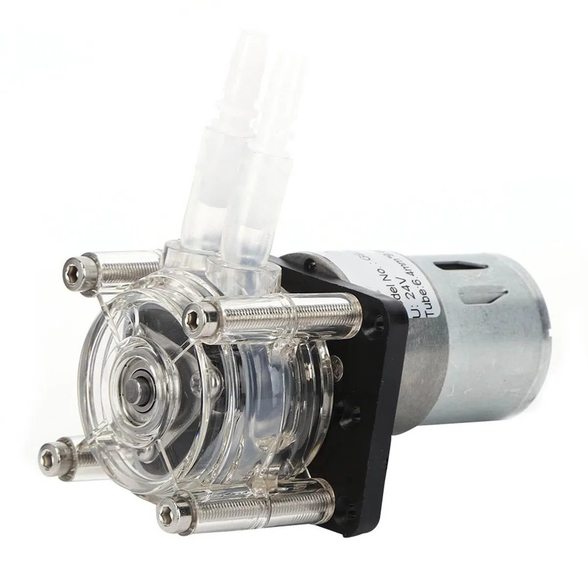 Bomba Peristáltica, Bomba de Líquido Peristáltico, 500 Ml/min Bomba de Medición de Calidad de Bomba Peristáltica de Flujo Grande para el Laboratorio de Acuario (24 V)