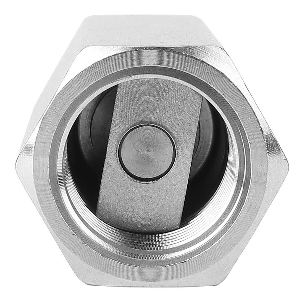 Válvula de Retención de Aire Unidireccional, Rosca Hembra BSPP, Hexagonal, Acero Inoxidable 304, para Gas, Agua, Aceite, 4 Tamaños