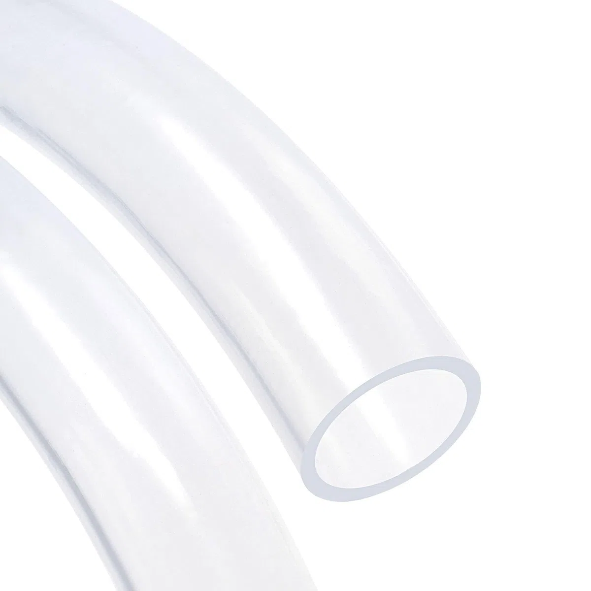 Unifizz Tubo de vinilo transparente de PVC de 45 mm de diámetro interior de 53 mm de diámetro exterior de 1 m de longitud, manguera de plástico flexible para agua, aceite, línea de aire