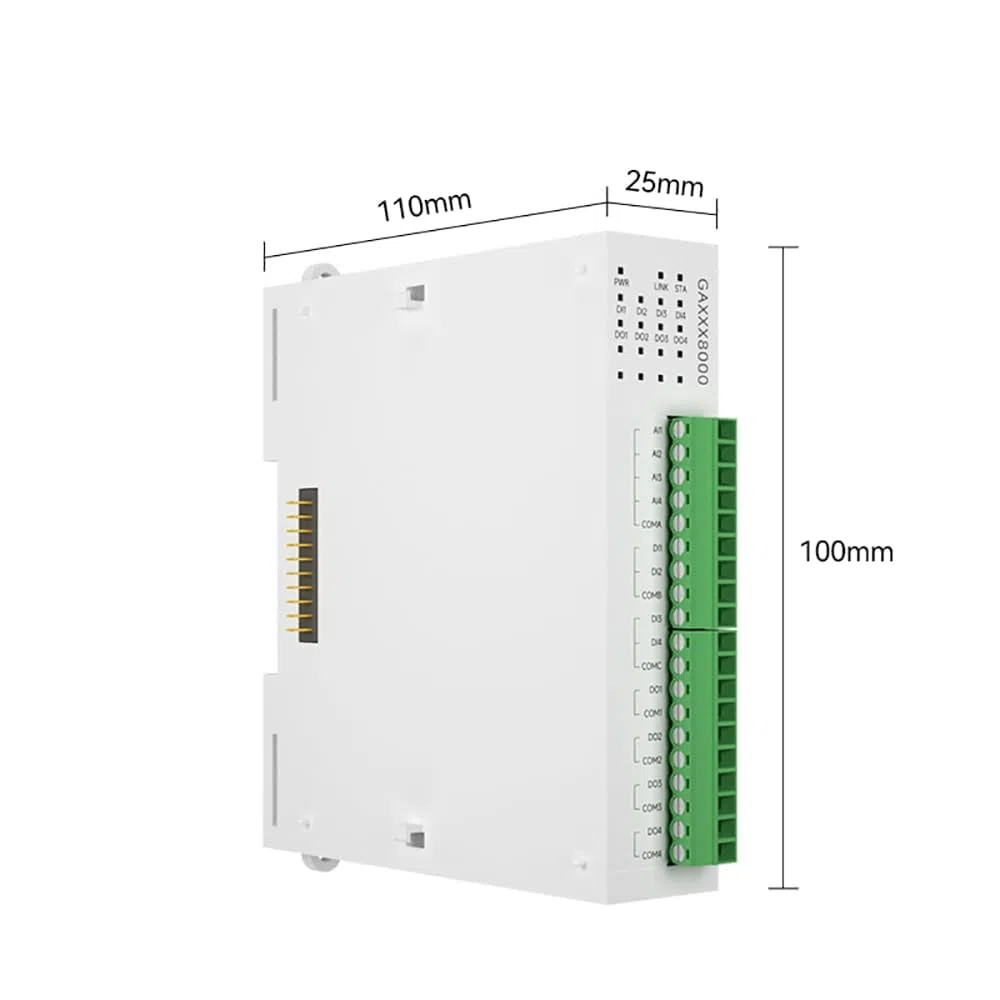 Módulo de expansión IO remoto distribuido 8DI RJ45 RS485 Modbus adquisición de interruptor analógico GAXXX8000 Expansión rápida PNP NPN solo funciona con host