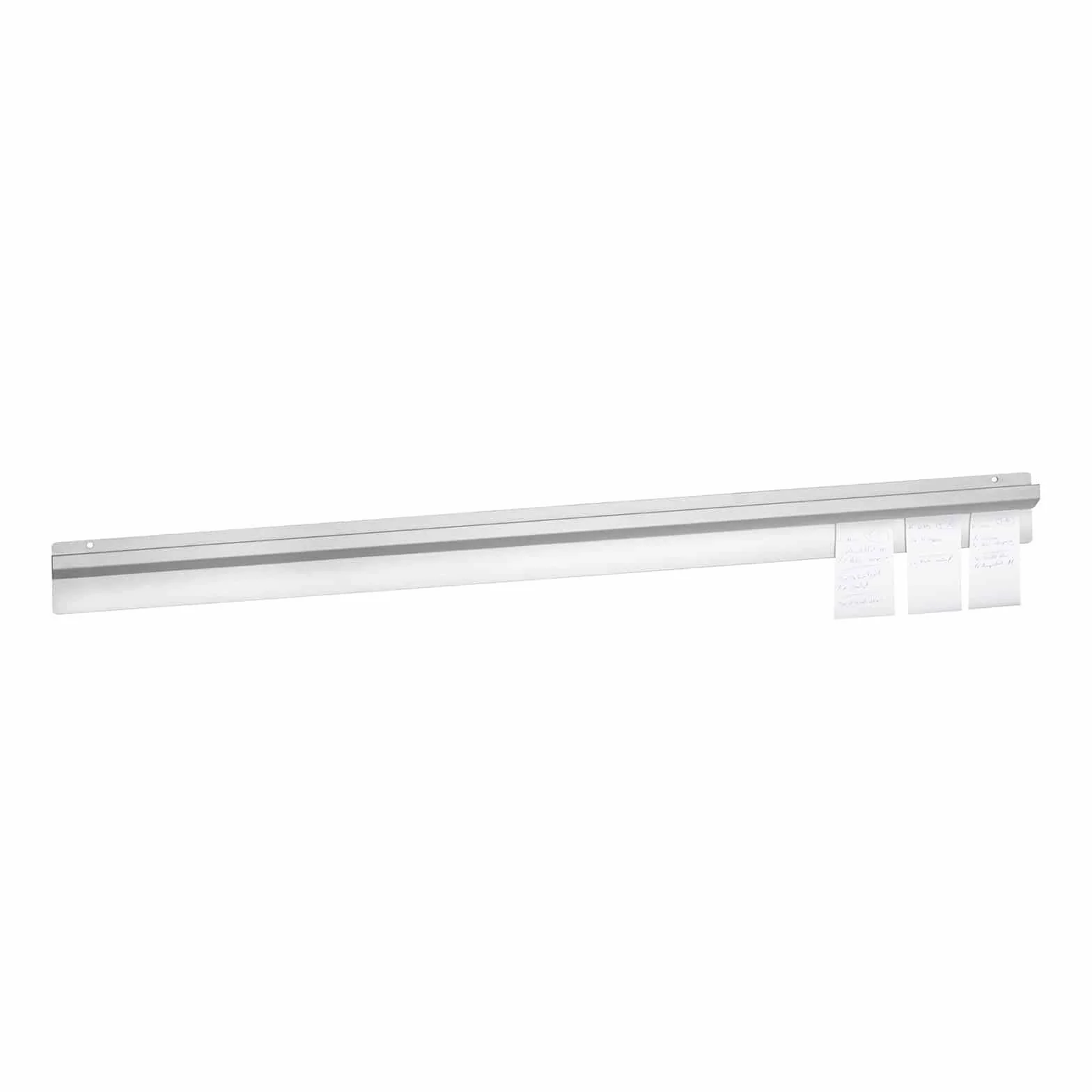 Royal Catering Porta Comandas Para Restaurantes Barra sujeción notas RCBR-120 (Acero inoxidable, Longitud: 120 cm, Montaje a la pared, Sistema de enganche seguro)