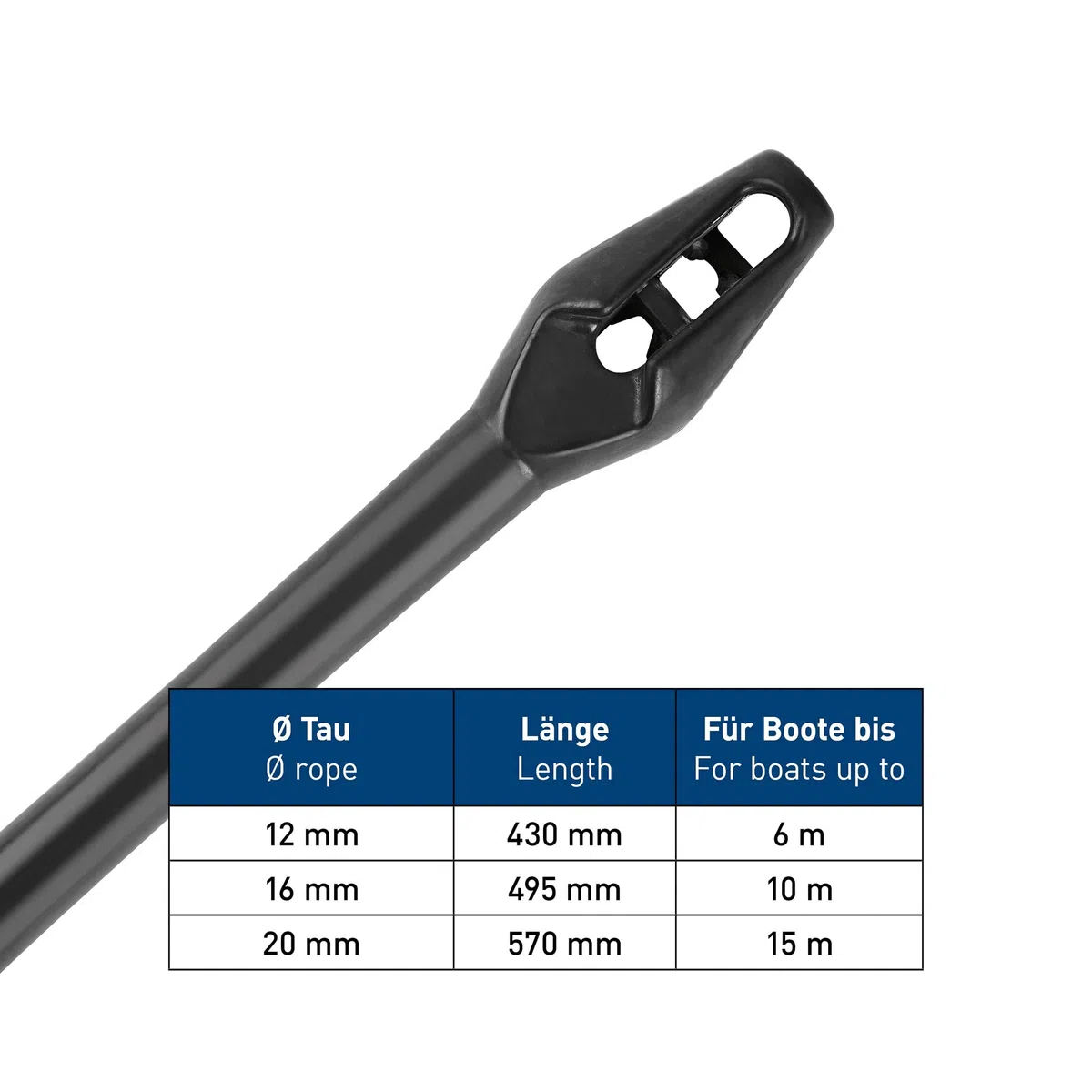 Amortiguador de goma para 12 mm de diámetro.